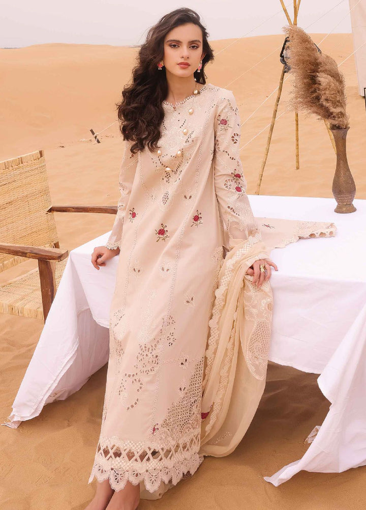 Qalamkar Embroidered Chikankari Suits Unstitched 3 Piece QLM24C KM-07 Caoimhe - Eid Collection