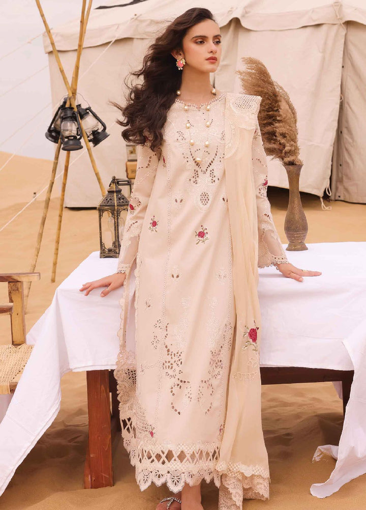 Qalamkar Embroidered Chikankari Suits Unstitched 3 Piece QLM24C KM-07 Caoimhe - Eid Collection