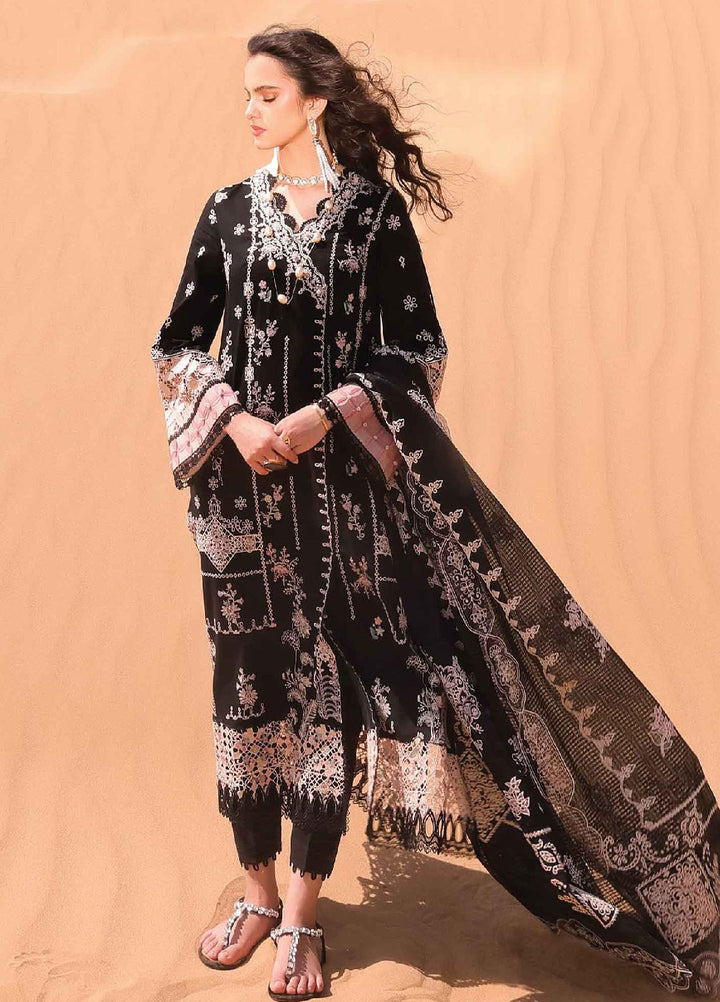 Qalamkar Embroidered Chikankari Suits Unstitched 3 Piece QLM24C KM-08 Lise - Eid Collection