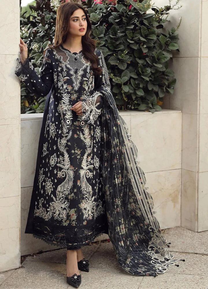 Qalamkar Embroidered Lawn Suit Unstitched 3 Piece QLM24F PS-07 Hamna - Festive Collection