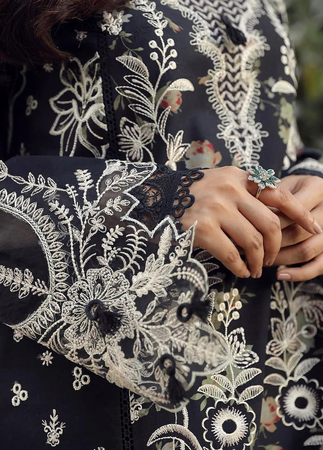 Qalamkar Embroidered Lawn Suit Unstitched 3 Piece QLM24F PS-07 Hamna - Festive Collection