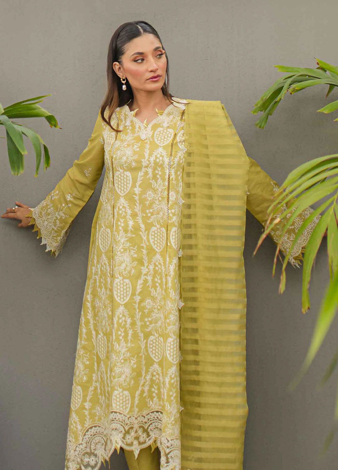 Qalamkar Embroidered Lawn Suits Unstitched 3 Piece QLM24Q JK-02 Melis - Summer Collection