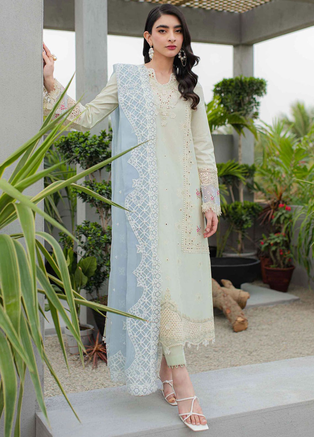 Qalamkar Embroidered Lawn Suits Unstitched 3 Piece QLM24Q JK-04 Aster - Summer Collection