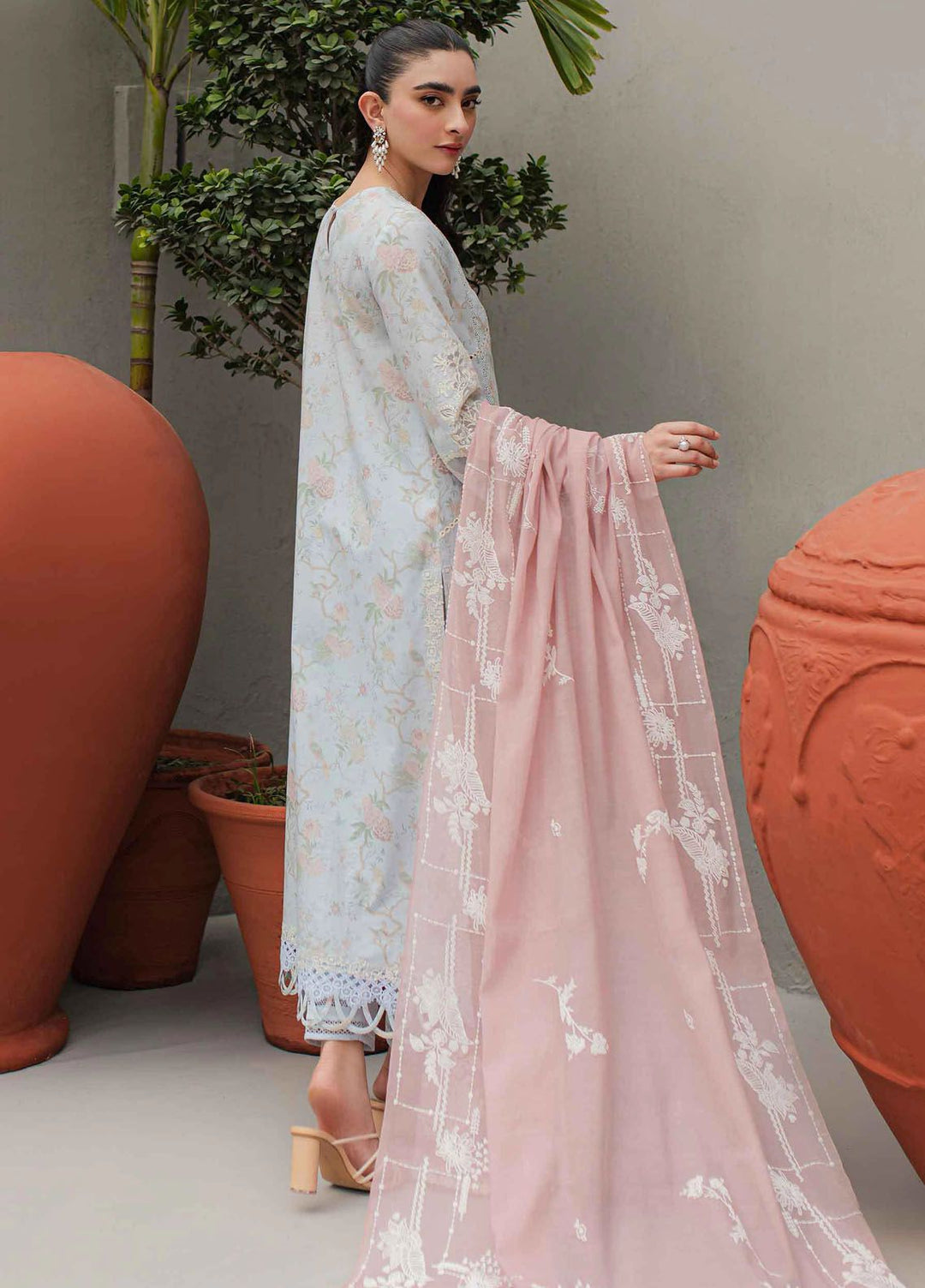 Qalamkar Embroidered Lawn Suits Unstitched 3 Piece QLM24Q JK-06 Octavia - Summer Collection