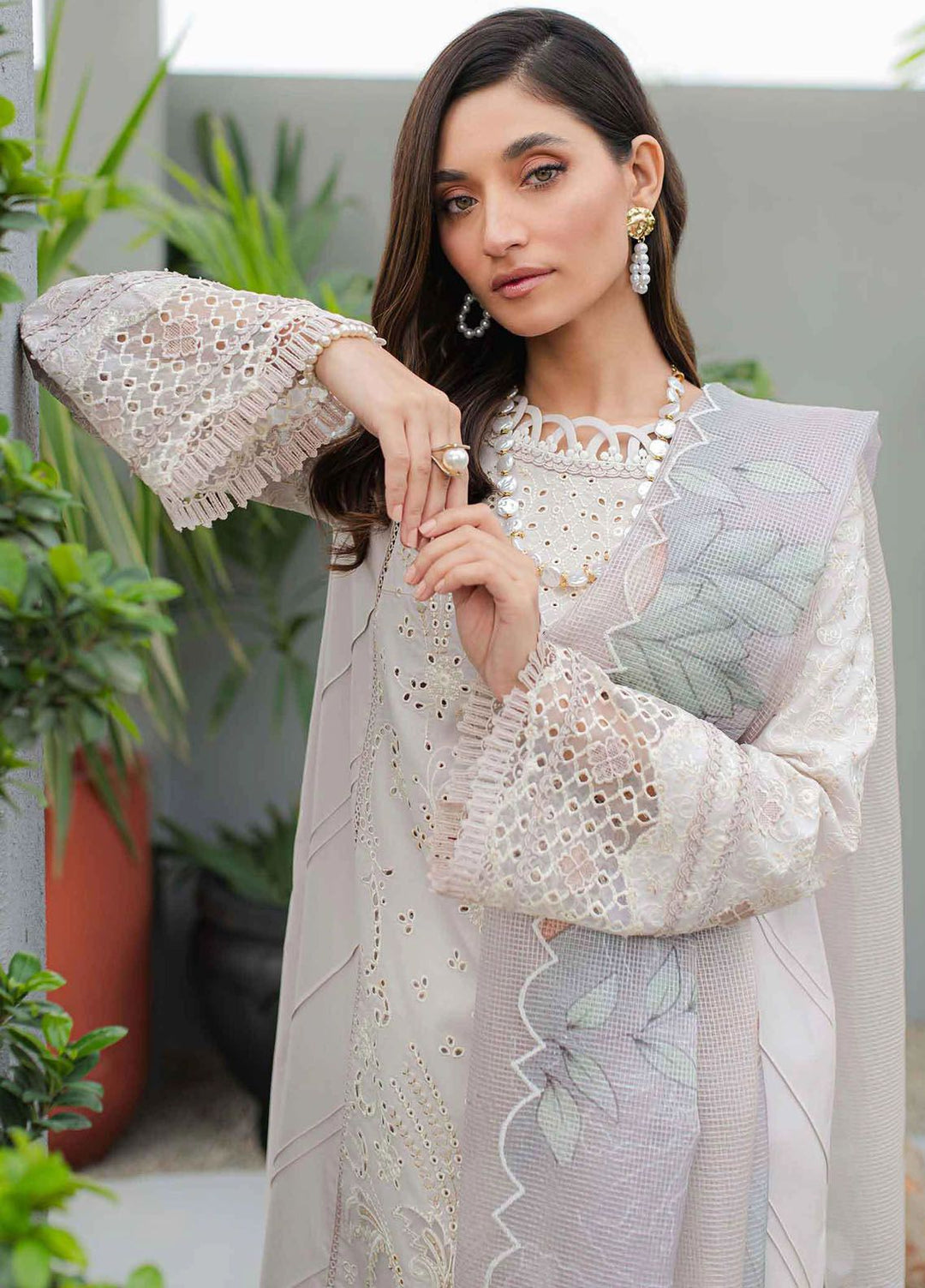 Qalamkar Embroidered Lawn Suits Unstitched 3 Piece QLM24Q JK-08 Aurelia - Summer Collection