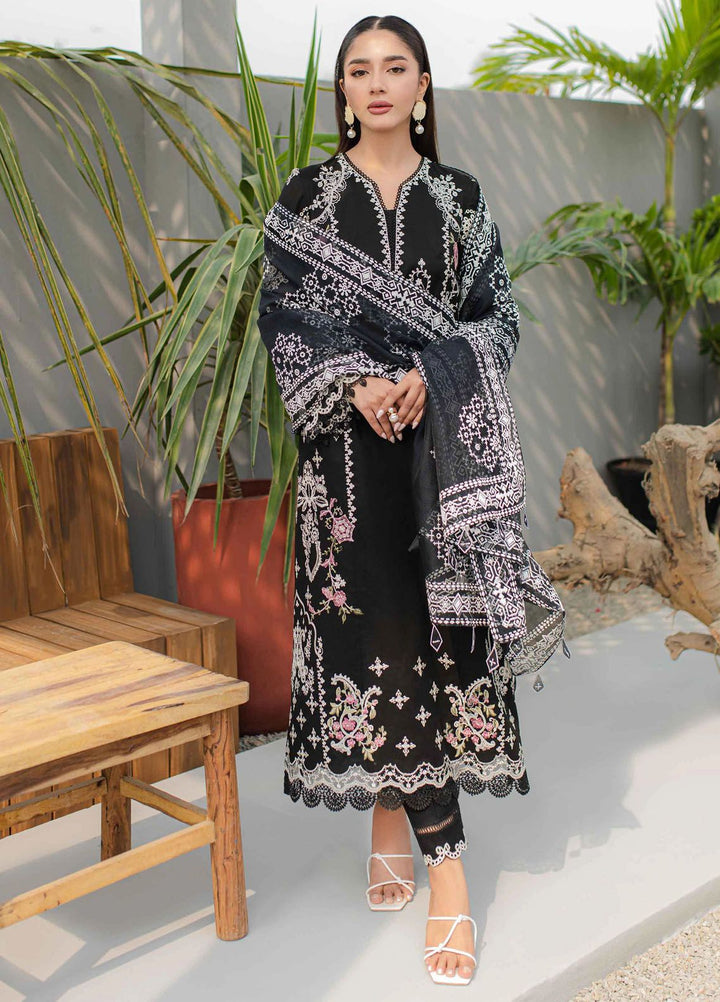 Qalamkar Embroidered Lawn Suits Unstitched 3 Piece QLM24Q JK-09 Evadne - Summer Collection