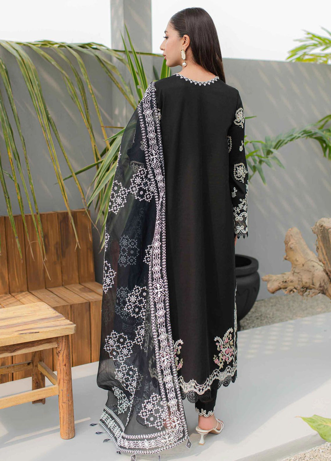 Qalamkar Embroidered Lawn Suits Unstitched 3 Piece QLM24Q JK-09 Evadne - Summer Collection