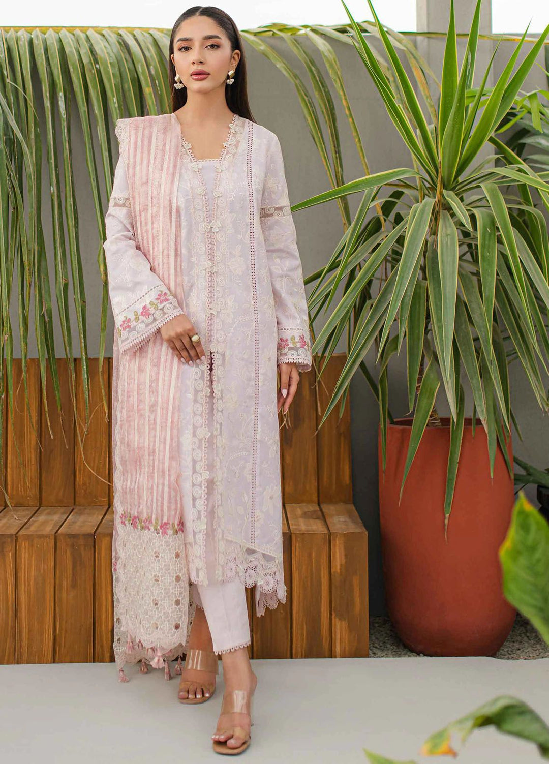 Qalamkar Embroidered Lawn Suits Unstitched 3 Piece QLM24Q JK-11 Nieve - Summer Collection