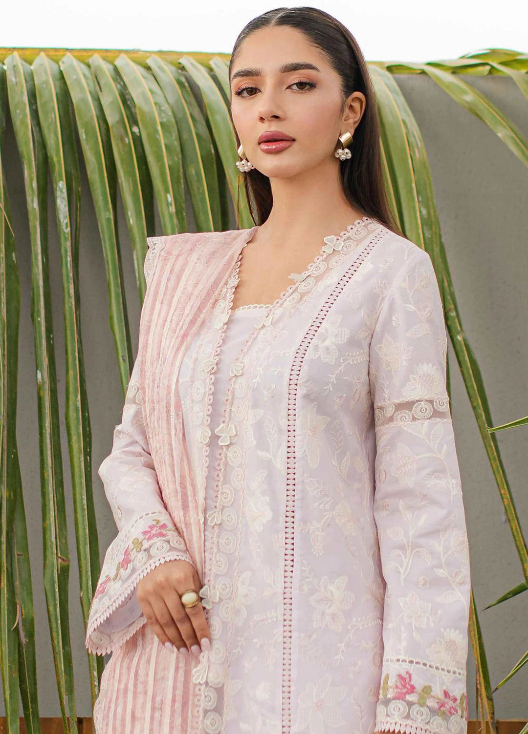 Qalamkar Embroidered Lawn Suits Unstitched 3 Piece QLM24Q JK-11 Nieve - Summer Collection