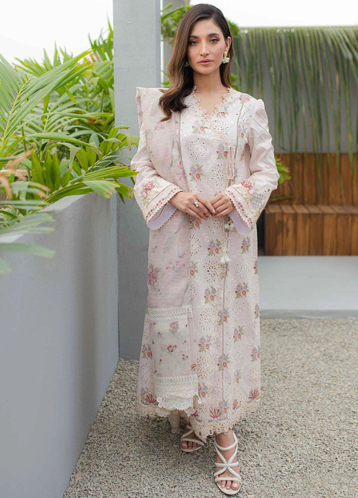 Qalamkar Embroidered Lawn Suits Unstitched 3 Piece QLM24Q JK-13 Opaline - Summer Collection