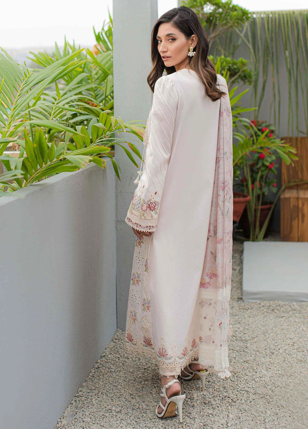 Qalamkar Embroidered Lawn Suits Unstitched 3 Piece QLM24Q JK-13 Opaline - Summer Collection