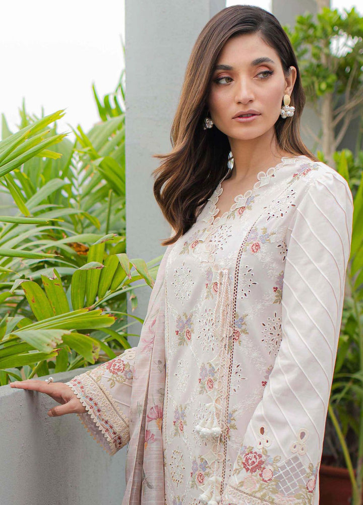 Qalamkar Embroidered Lawn Suits Unstitched 3 Piece QLM24Q JK-13 Opaline - Summer Collection