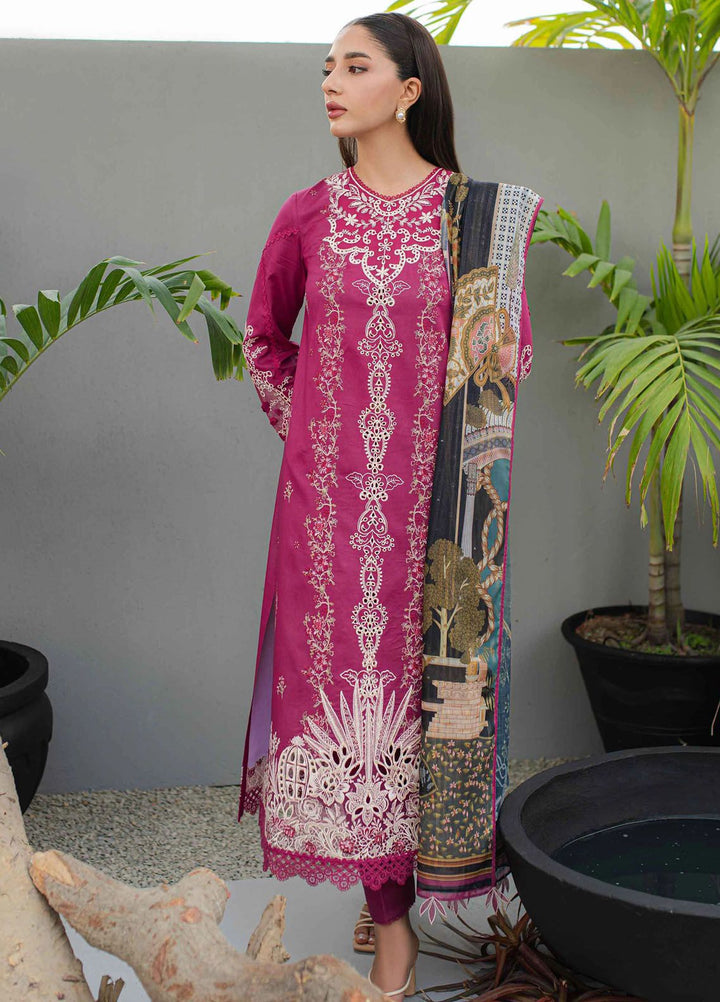 Qalamkar Embroidered Lawn Suits Unstitched 3 Piece QLM24Q JK-16 Seraphina - Summer Collection