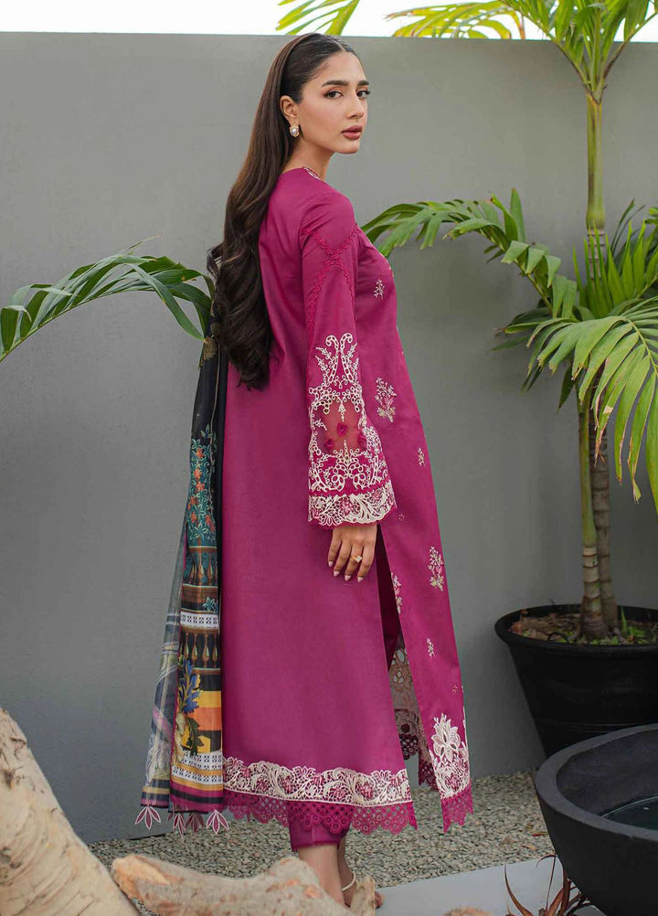 Qalamkar Embroidered Lawn Suits Unstitched 3 Piece QLM24Q JK-16 Seraphina - Summer Collection