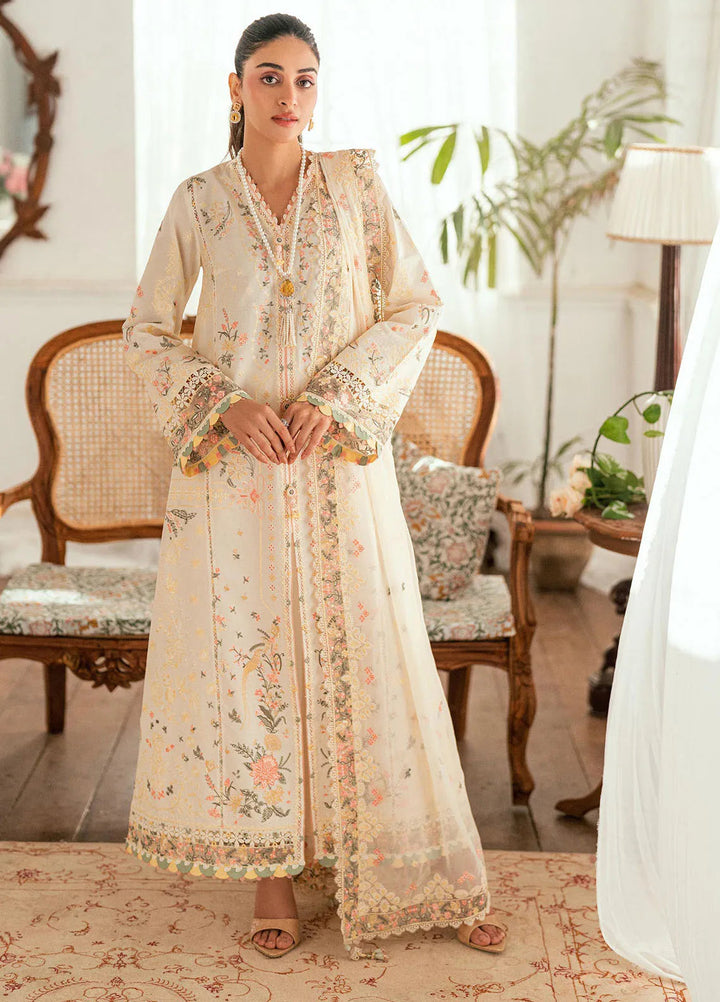 Qalamkar Embroidered Lawn Suits Unstitched 3 Piece QLM25LL SB-01 Rina - Summer Collection