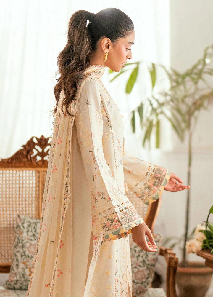 Qalamkar Embroidered Lawn Suits Unstitched 3 Piece QLM25LL SB-01 Rina - Summer Collection