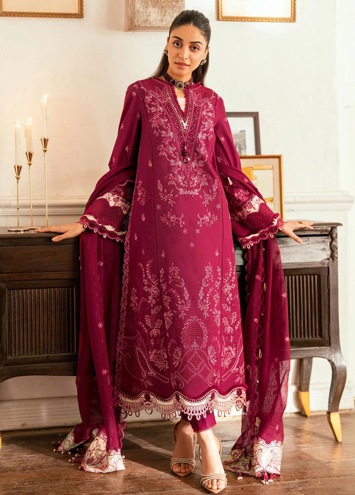 Qalamkar Embroidered Lawn Suits Unstitched 3 Piece QLM25LL SB-02 Sameen - Summer Collection