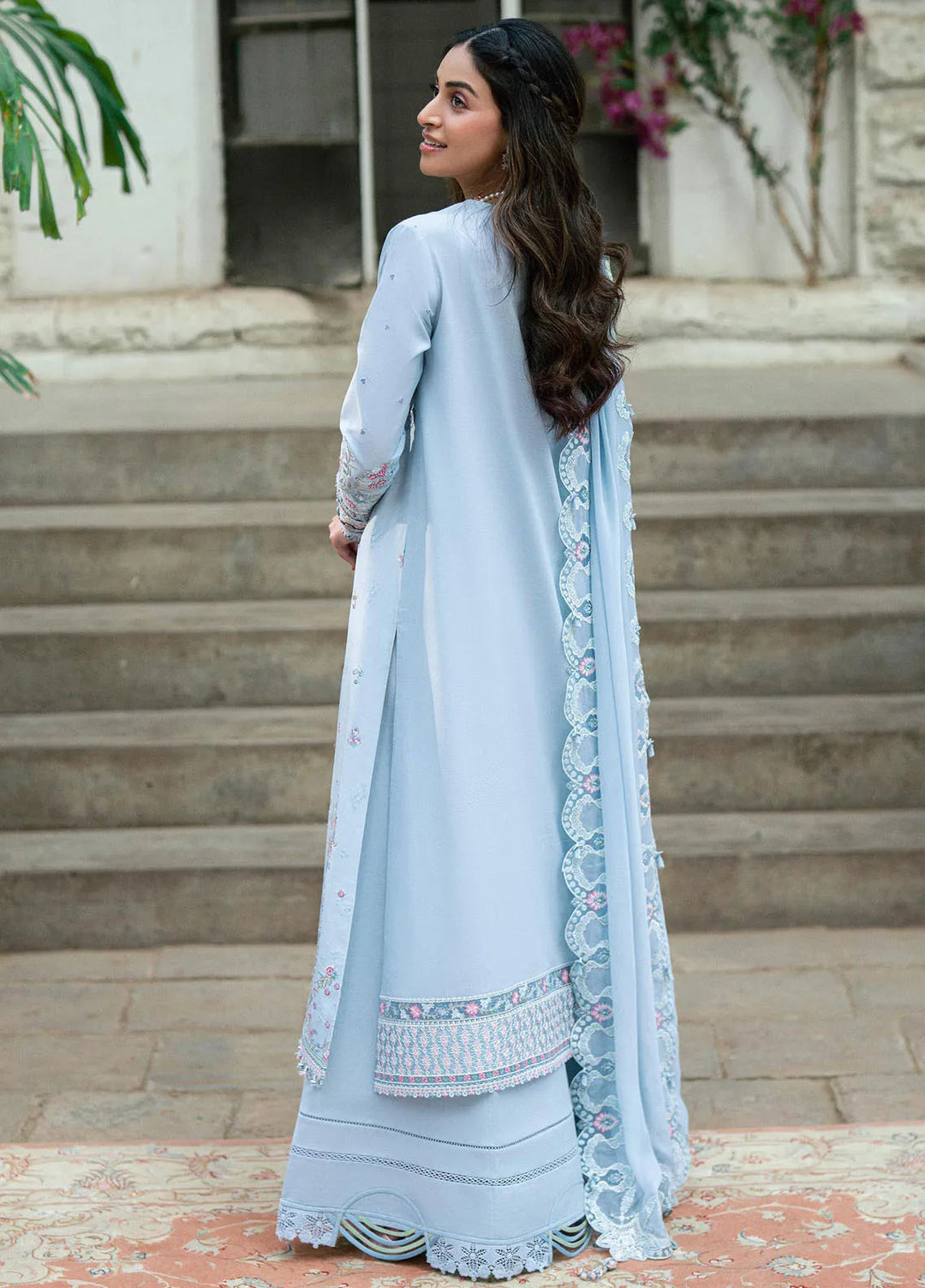 Qalamkar Embroidered Lawn Suits Unstitched 3 Piece QLM25LL SB-04 Zarish - Summer Collection