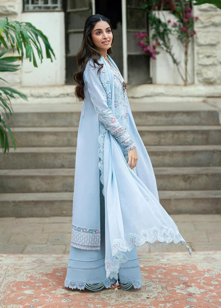 Qalamkar Embroidered Lawn Suits Unstitched 3 Piece QLM25LL SB-04 Zarish - Summer Collection