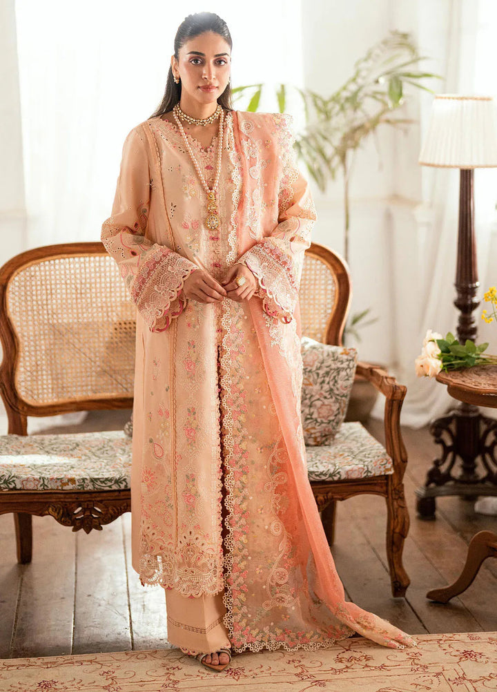 Qalamkar Embroidered Lawn Suits Unstitched 3 Piece QLM25LL SB-07 Zoya - Summer Collection