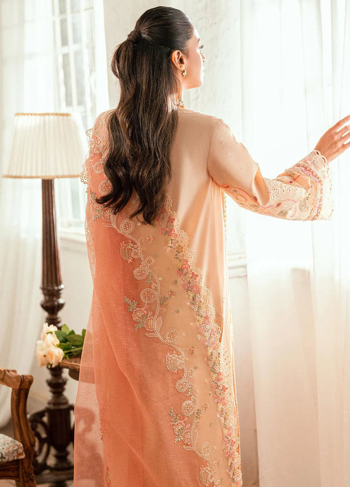 Qalamkar Embroidered Lawn Suits Unstitched 3 Piece QLM25LL SB-07 Zoya - Summer Collection