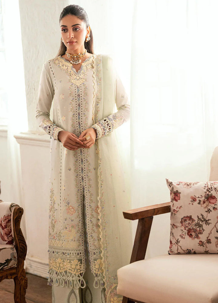 Qalamkar Embroidered Lawn Suits Unstitched 3 Piece QLM25LL SB-08 Rimsha - Summer Collection