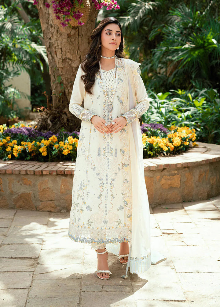 Qalamkar Embroidered Lawn Suits Unstitched 3 Piece QLM25LL SB-09 Adeena - Summer Collection