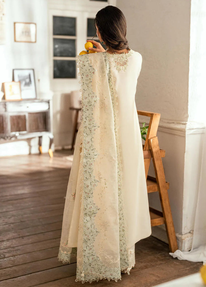 Qalamkar Embroidered Lawn Suits Unstitched 3 Piece QLM25LL SB-10 Nadia - Summer Collection