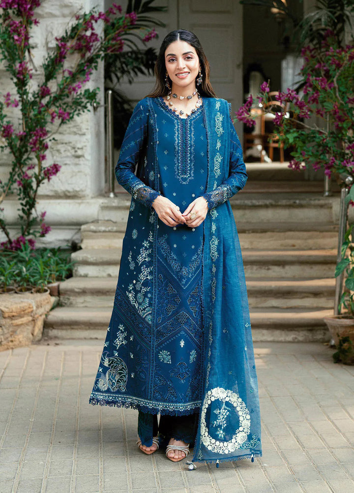 Qalamkar Embroidered Lawn Suits Unstitched 3 Piece QLM25LL SB-11 Noray - Summer Collection