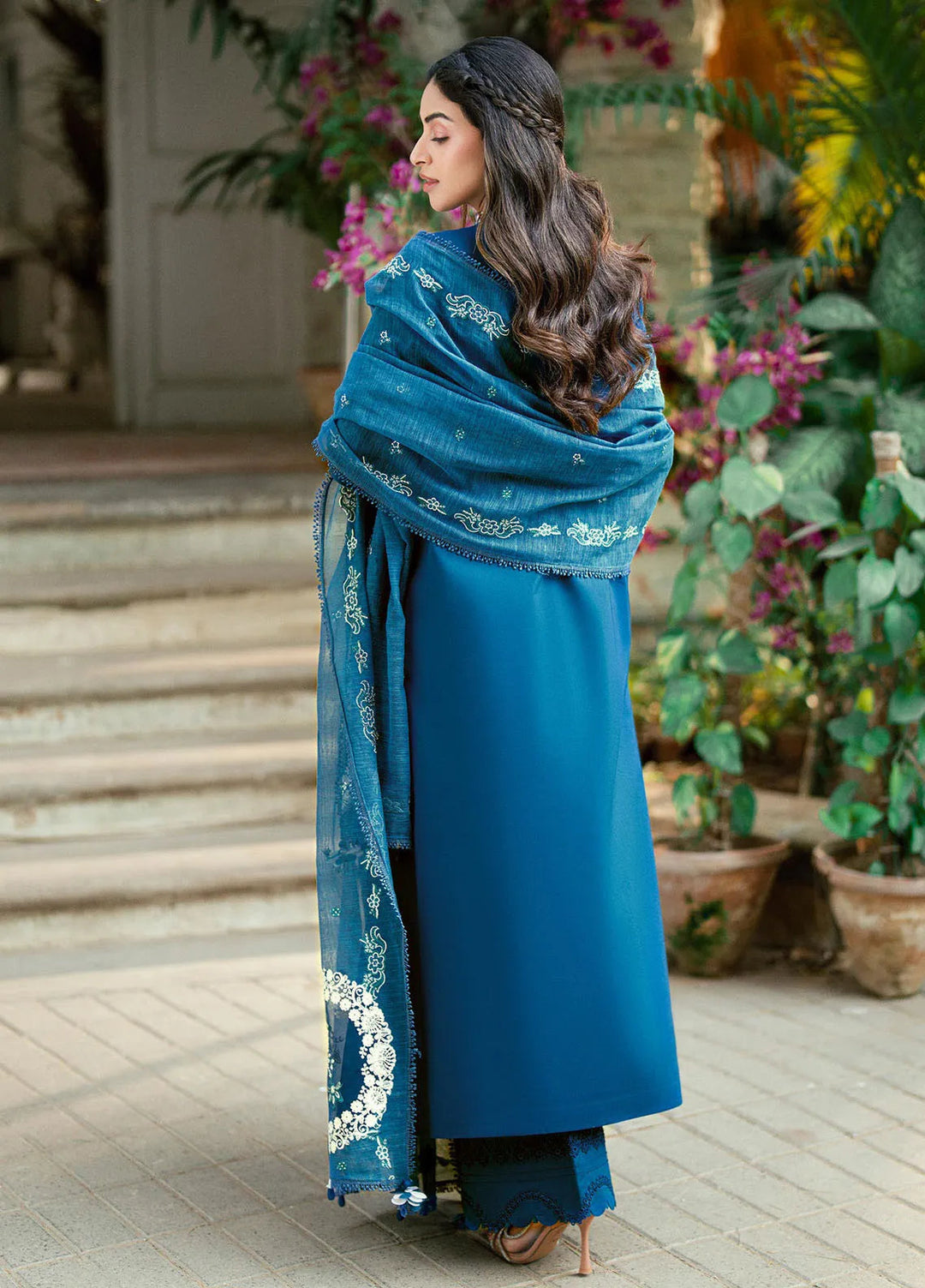 Qalamkar Embroidered Lawn Suits Unstitched 3 Piece QLM25LL SB-11 Noray - Summer Collection