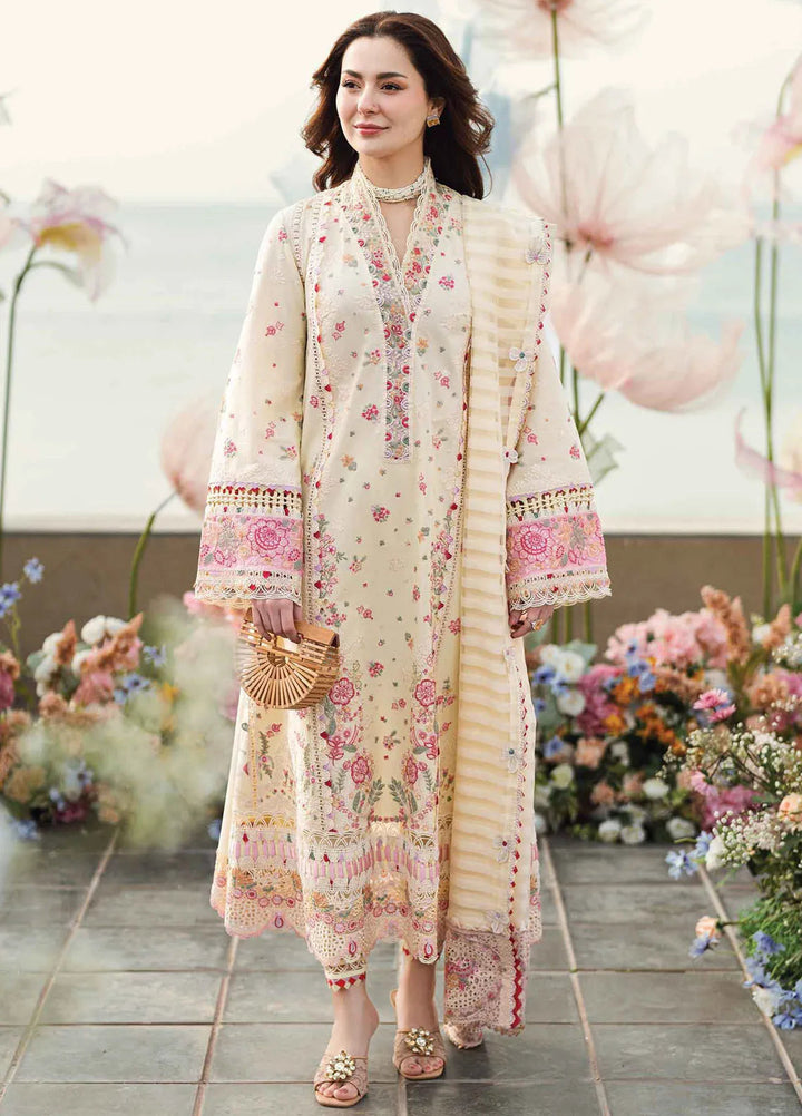 Qalamkar Embroidered Lawn Suits Unstitched 3 Piece QLM25SL FK-14 Scarlett - Summer Collection