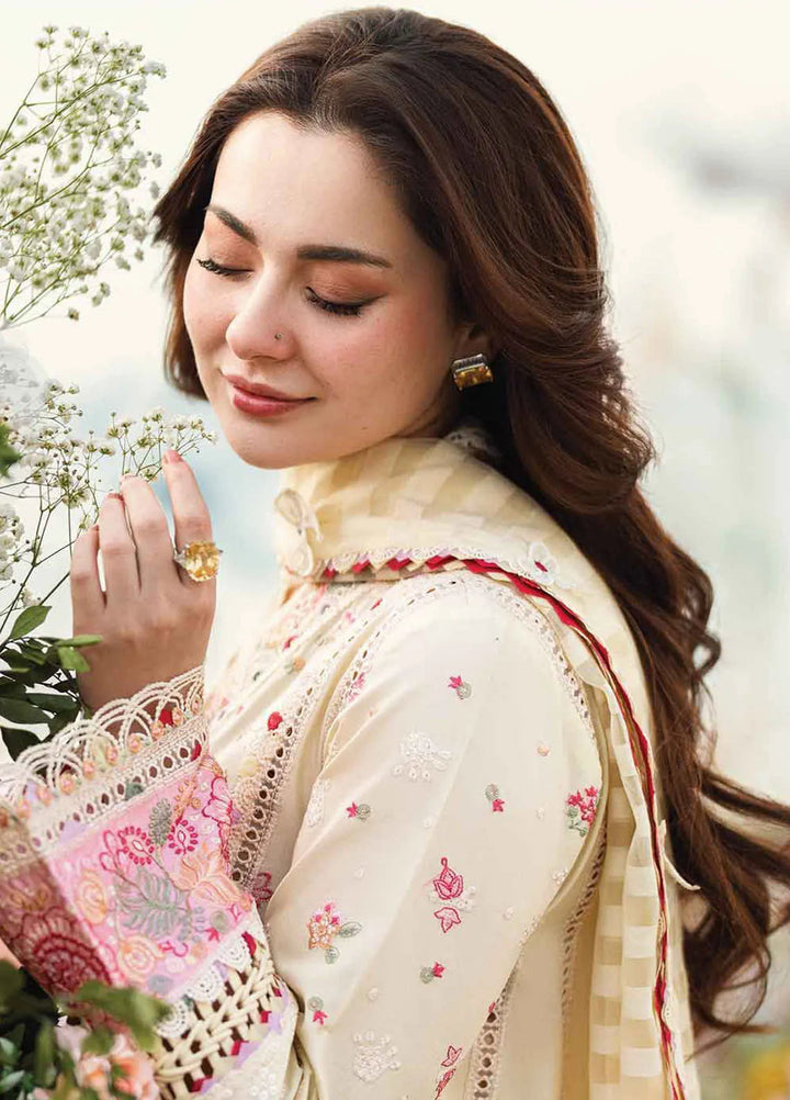 Qalamkar Embroidered Lawn Suits Unstitched 3 Piece QLM25SL FK-14 Scarlett - Summer Collection