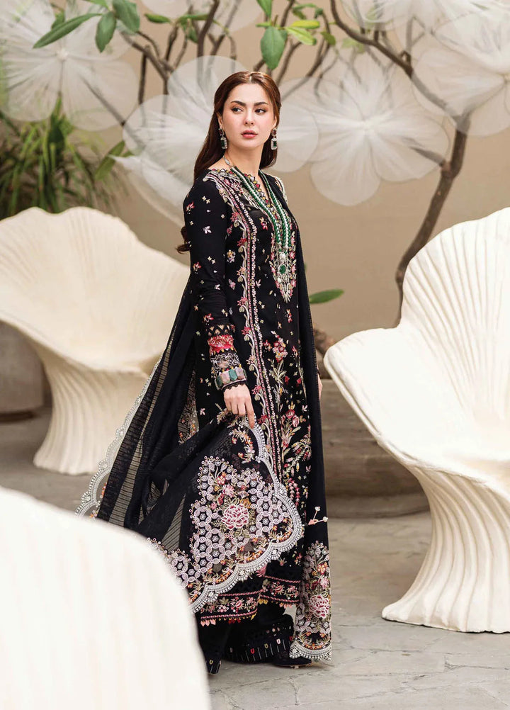 Qalamkar Embroidered Lawn Suits Unstitched 3 Piece QLM25SL FK-15 Hannah - Summer Collection