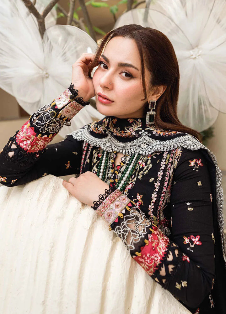 Qalamkar Embroidered Lawn Suits Unstitched 3 Piece QLM25SL FK-15 Hannah - Summer Collection