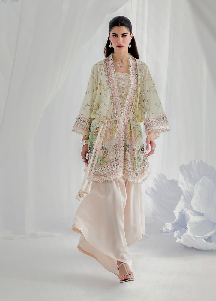 Qalamkar Embroidered Silk Suits Unstitched 2 Piece QLM25LS D-05 Elsa - Festive Collection