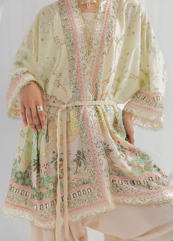 Qalamkar Embroidered Silk Suits Unstitched 2 Piece QLM25LS D-05 Elsa - Festive Collection