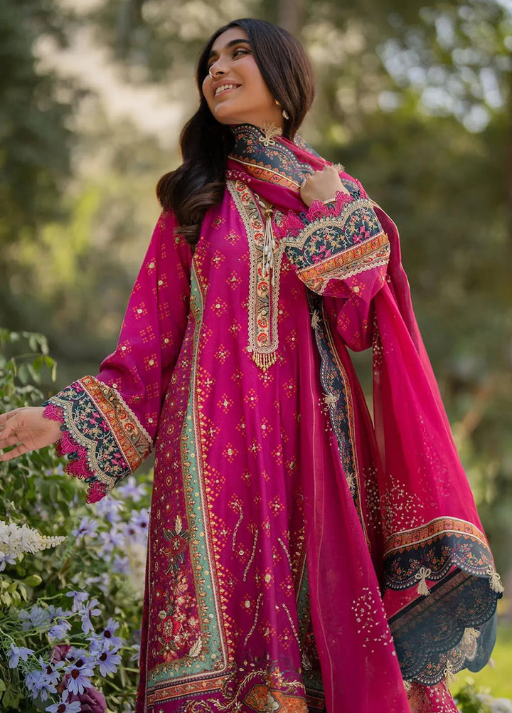 Qalamkar Embroidered Silk Suits Unstitched 3 Piece QLM24LS UA-01 ELIA - Luxury Collection