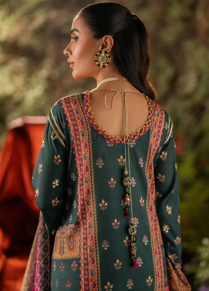 Qalamkar Embroidered Silk Suits Unstitched 3 Piece QLM24LS UA-02 NINA - Luxury Collection