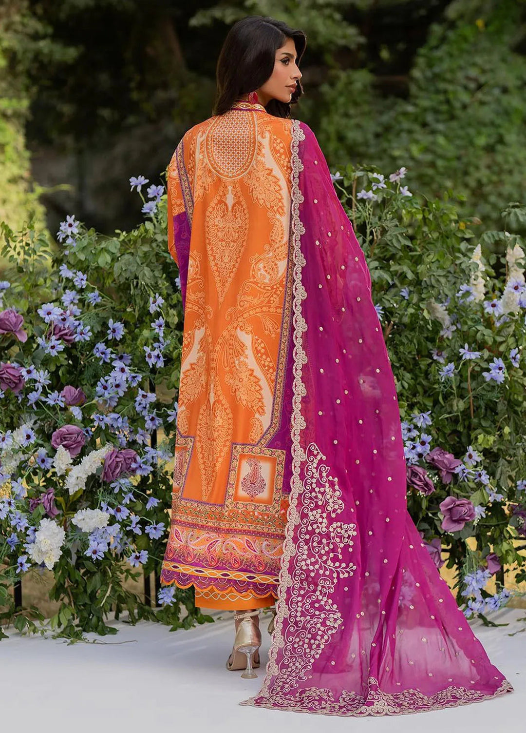 Qalamkar Embroidered Silk Suits Unstitched 3 Piece QLM24LS UA-03 ALMA - Luxury Collection