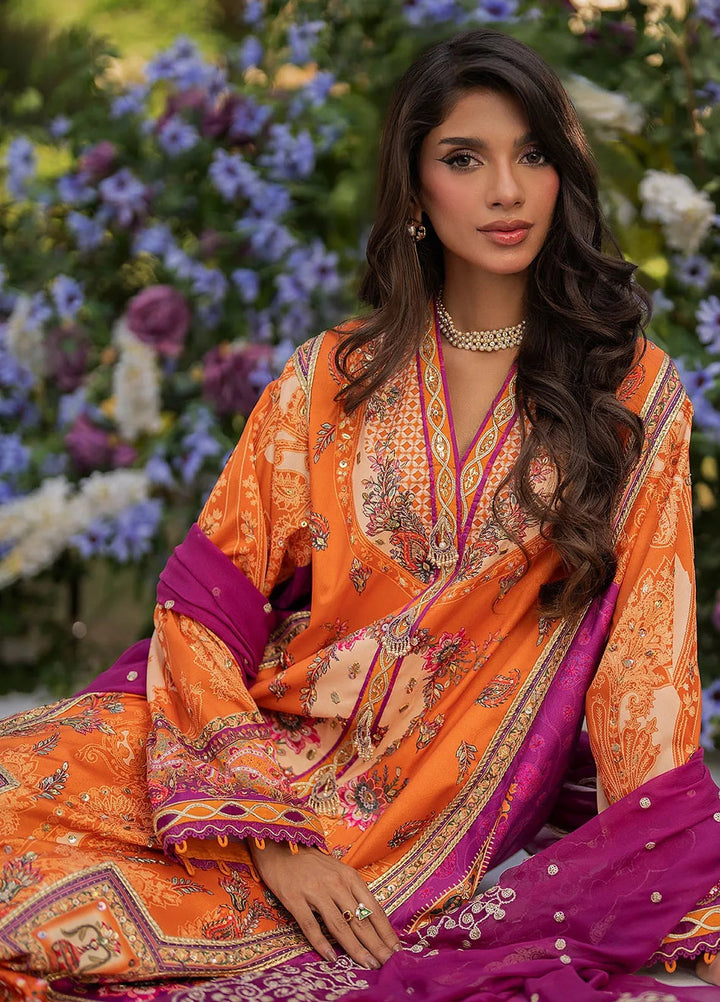 Qalamkar Embroidered Silk Suits Unstitched 3 Piece QLM24LS UA-03 ALMA - Luxury Collection