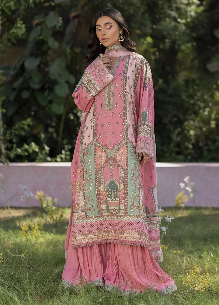 Qalamkar Embroidered Silk Suits Unstitched 3 Piece QLM24LS UA-07 TESSA - Luxury Collection