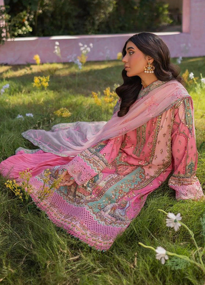 Qalamkar Embroidered Silk Suits Unstitched 3 Piece QLM24LS UA-07 TESSA - Luxury Collection