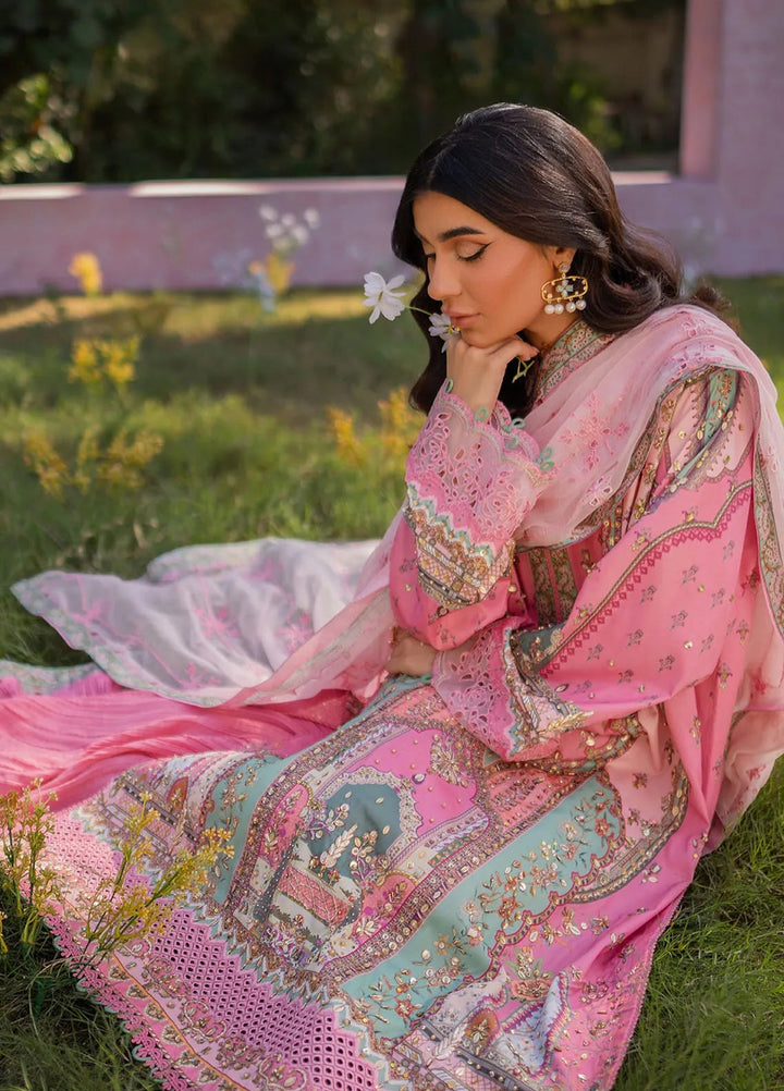 Qalamkar Embroidered Silk Suits Unstitched 3 Piece QLM24LS UA-07 TESSA - Luxury Collection