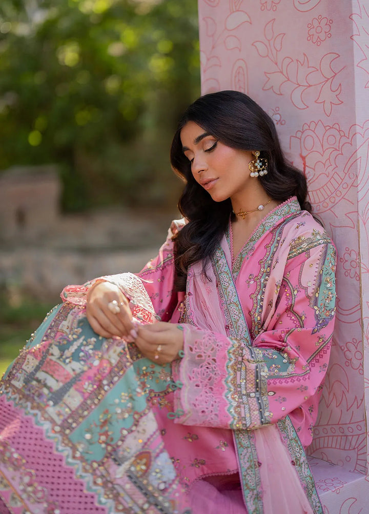 Qalamkar Embroidered Silk Suits Unstitched 3 Piece QLM24LS UA-07 TESSA - Luxury Collection
