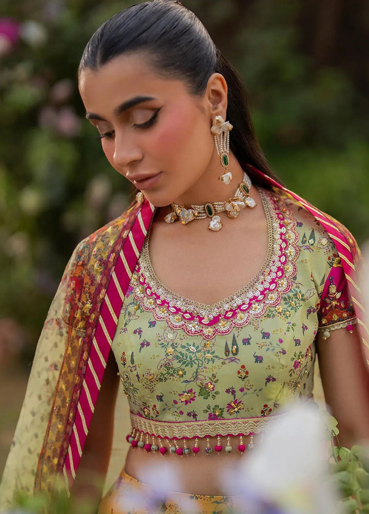 Qalamkar Embroidered Silk Suits Unstitched 3 Piece QLM24LS UA-08 LUNA - Luxury Collection