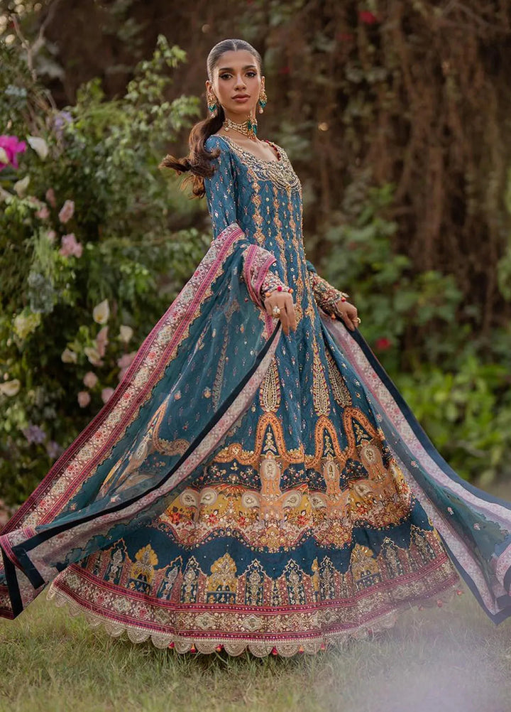 Qalamkar Embroidered Silk Suits Unstitched 3 Piece QLM24LS UA-09 TINA - Luxury Collection