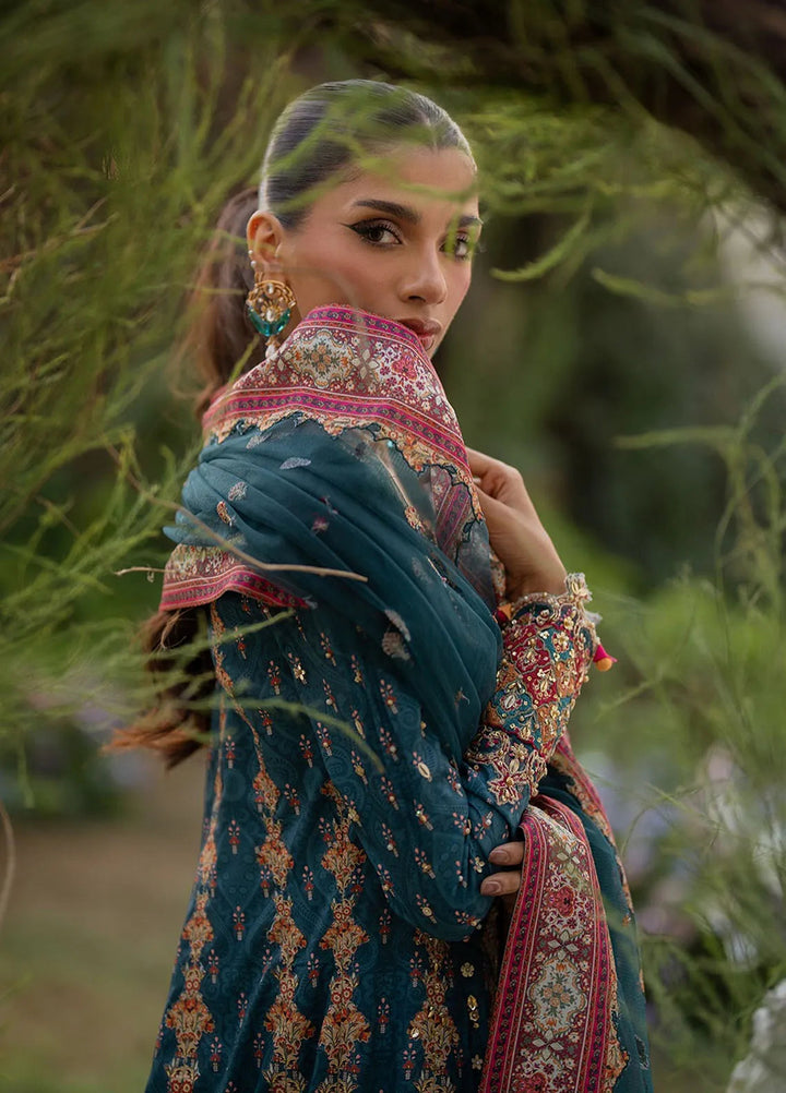 Qalamkar Embroidered Silk Suits Unstitched 3 Piece QLM24LS UA-09 TINA - Luxury Collection