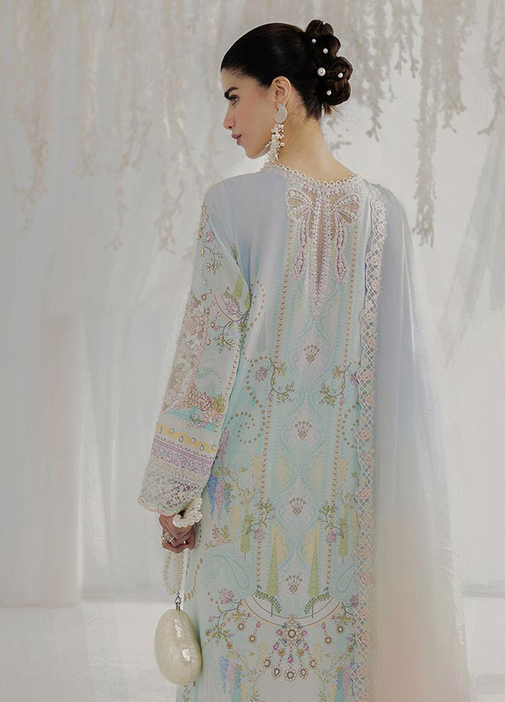 Qalamkar Embroidered Silk Suits Unstitched 3 Piece QLM25LS D-01 Keeva - Festive Collection