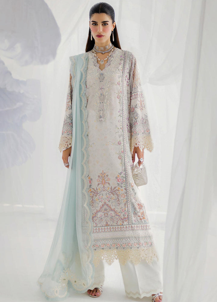 Qalamkar Embroidered Silk Suits Unstitched 3 Piece QLM25LS D-06 Nele - Festive Collection