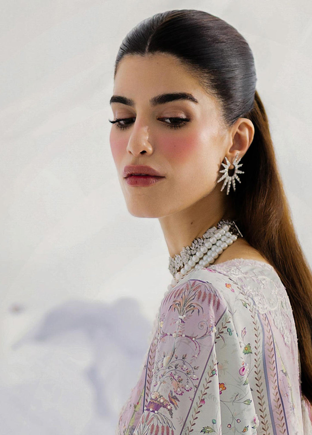 Qalamkar Embroidered Silk Suits Unstitched 3 Piece QLM25LS D-07 Ida - Festive Collection